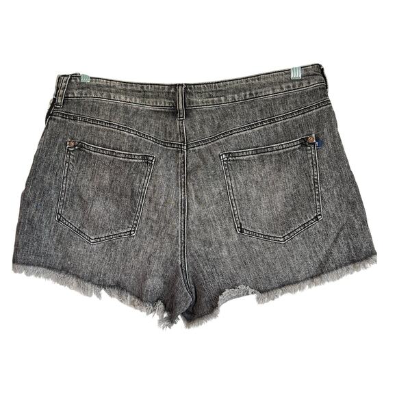 Pilcro Raw Hem Asymmetrical Front Skort‎ Black Womens 31 Vacation Beach Boho - Picture 2 of 8